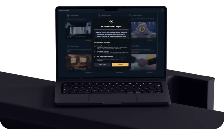 Platform dashboard on laptop